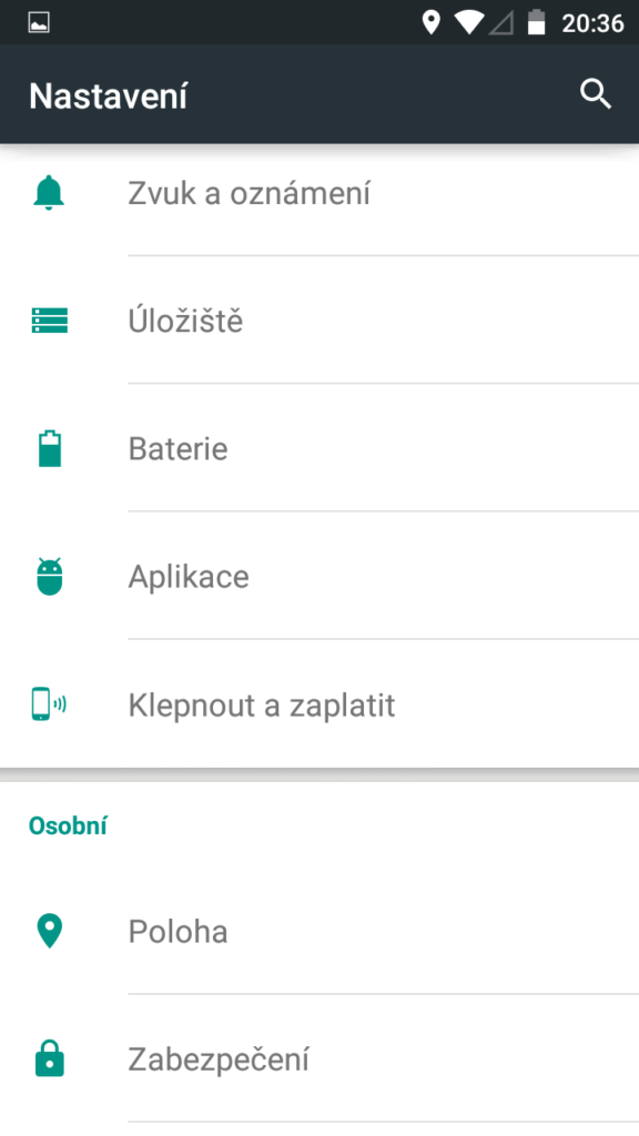 Vodafone Smart Prime 6 nastavení 2