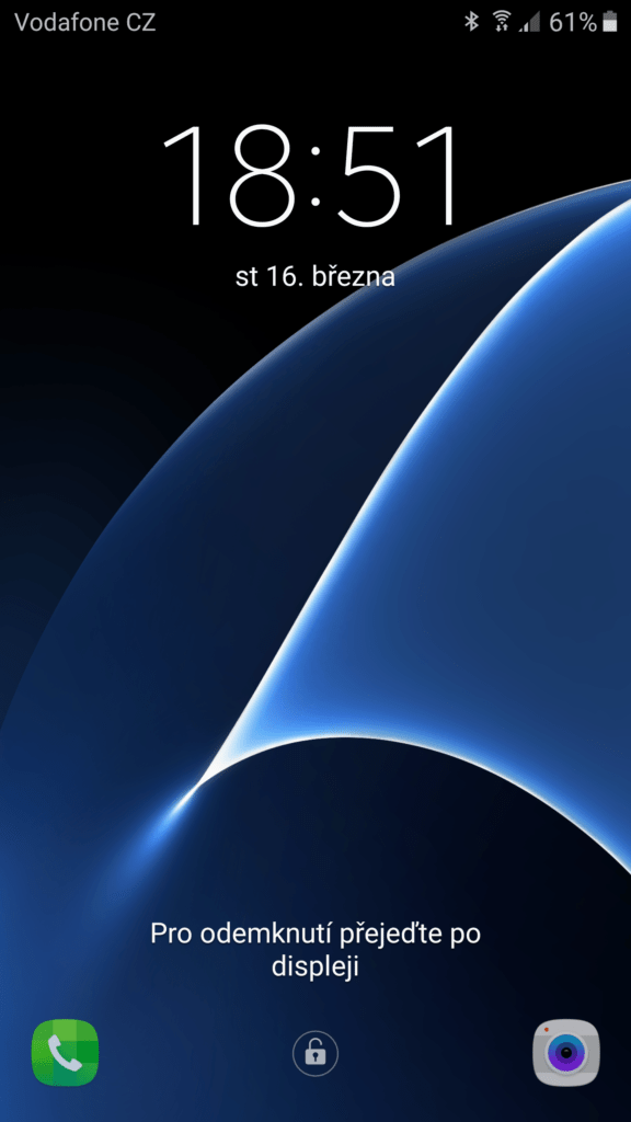 Samsung Galaxy S7 lockscreen 1