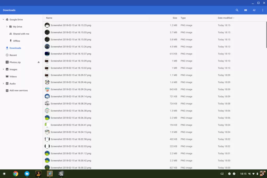 Chrome OS Google Pixelbook