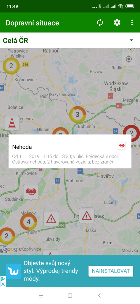 Informace o události