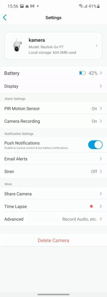 reolink go pt app