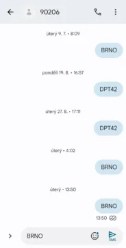 nachystana sms