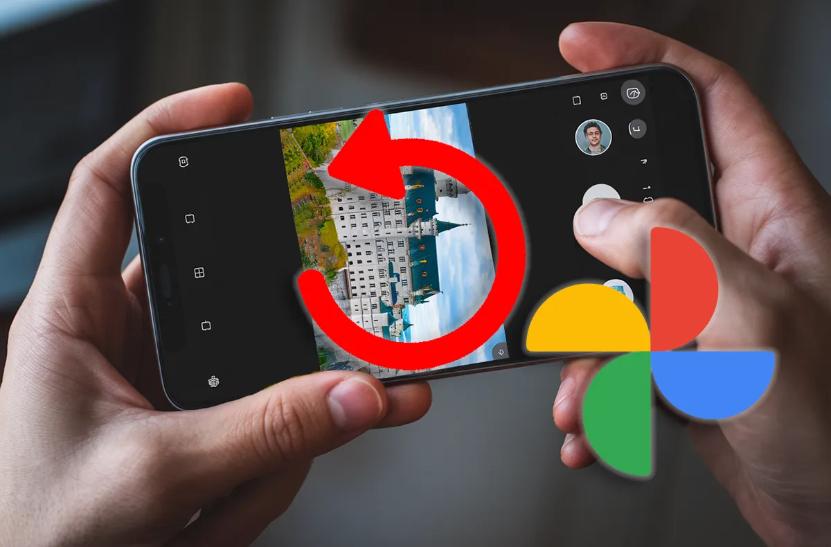 Fotky Google, automatické otáčení